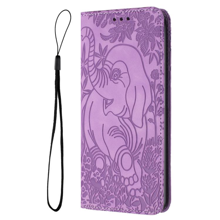 For Redmi 14C 4G Retro Elephant Embossed Leather Phone Case