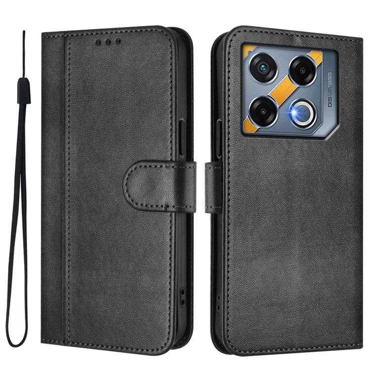 For Infinix GT 20 Pro 5G Line Splicing Buckle Retro Leather Phone Case