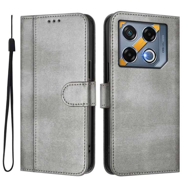 For Infinix GT 20 Pro 5G Line Splicing Buckle Retro Leather Phone Case