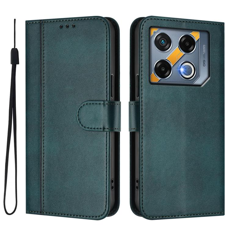 For Infinix GT 20 Pro 5G Line Splicing Buckle Retro Leather Phone Case