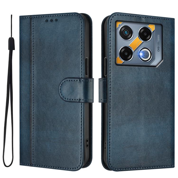 For Infinix GT 20 Pro 5G Line Splicing Buckle Retro Leather Phone Case