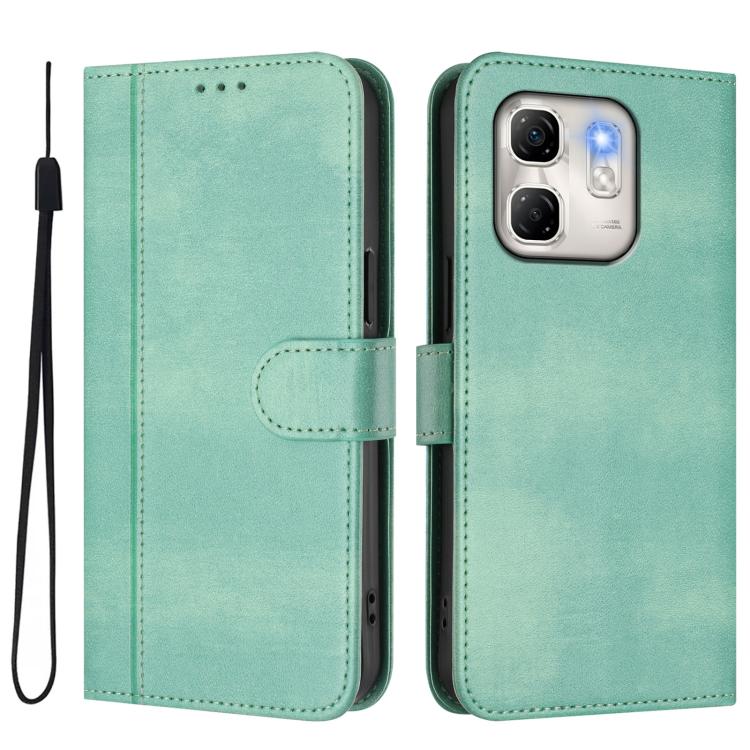 For Infinix Hot 50i 4G / Smart 9 4G / 9 HD Line Splicing Buckle Retro Leather Phone Case