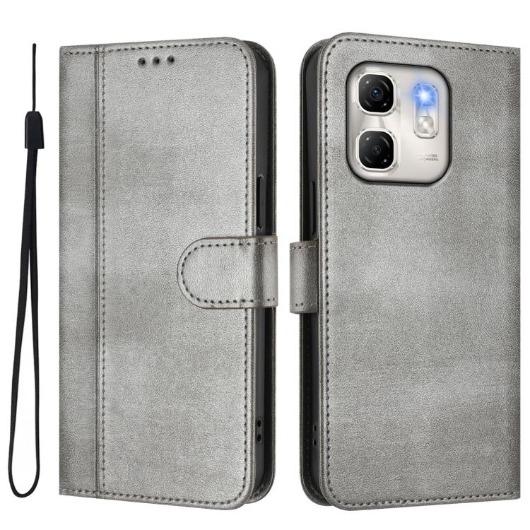 For Infinix Hot 50i 4G / Smart 9 4G / 9 HD Line Splicing Buckle Retro Leather Phone Case