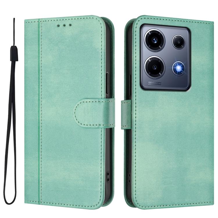 For Infinix Note 30 VIP Line Splicing Buckle Retro Leather Phone Case