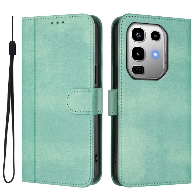 For Infinix Note 50 Pro 4G / 50 4G Line Splicing Buckle Retro Leather Phone Case