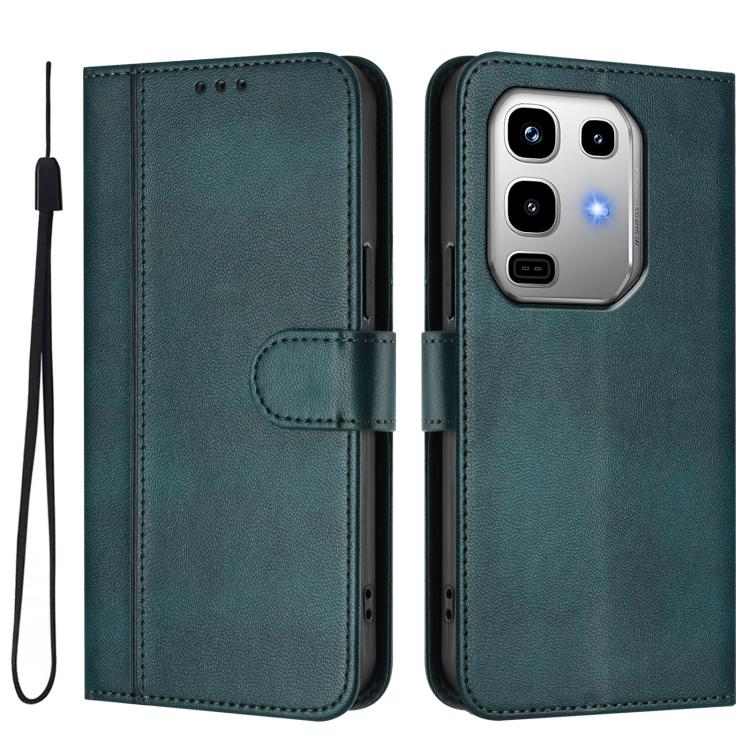 For Infinix Note 50 Pro 4G / 50 4G Line Splicing Buckle Retro Leather Phone Case