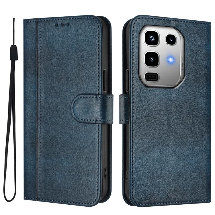 For Infinix Note 50 Pro 4G / 50 4G Line Splicing Buckle Retro Leather Phone Case