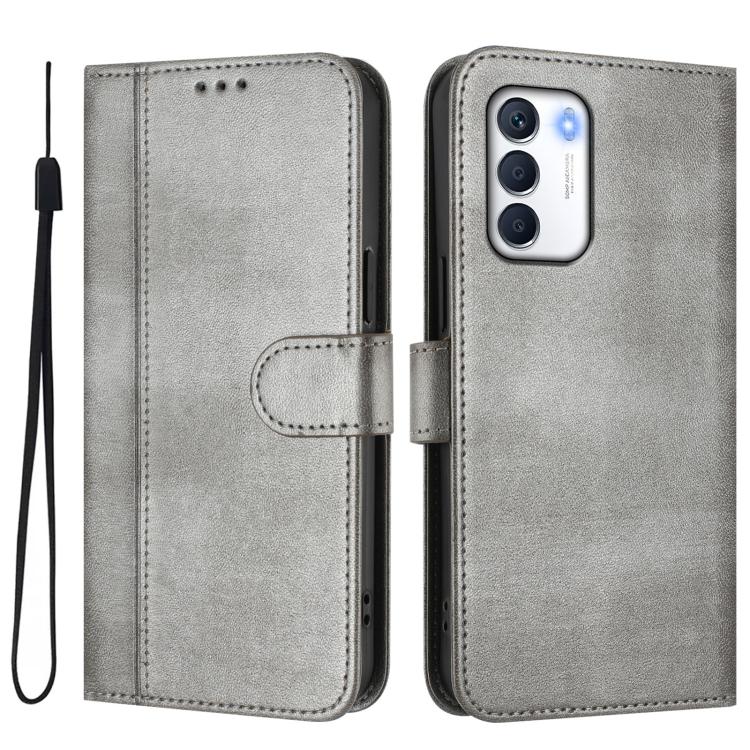 For Infinix Zero 5G 2023 Line Splicing Buckle Retro Leather Phone Case