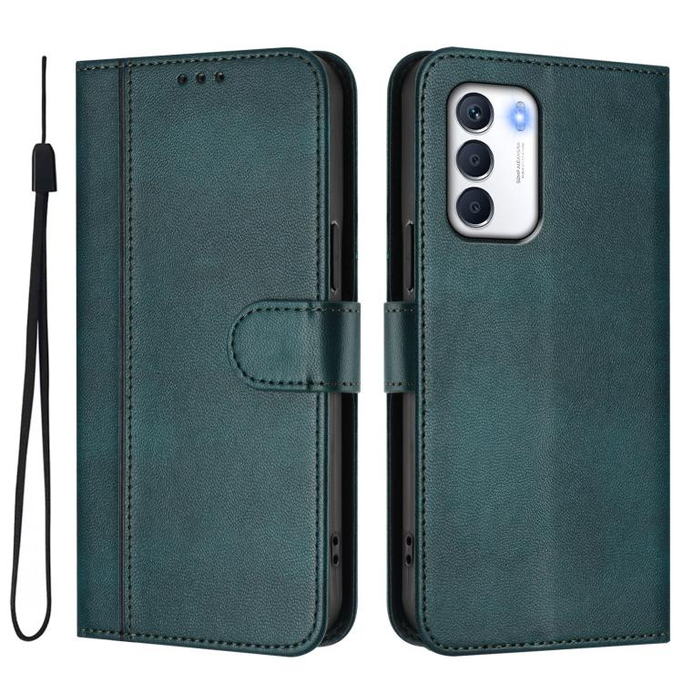 For Infinix Zero 5G 2023 Line Splicing Buckle Retro Leather Phone Case