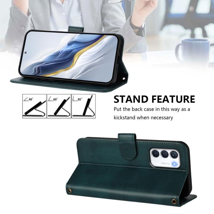 For Infinix Zero 5G 2023 Line Splicing Buckle Retro Leather Phone Case