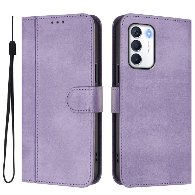 For Infinix Zero 5G 2023 Line Splicing Buckle Retro Leather Phone Case