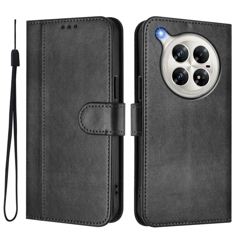 For Infinix Zero 40 4G / 5G Line Splicing Buckle Retro Leather Phone Case