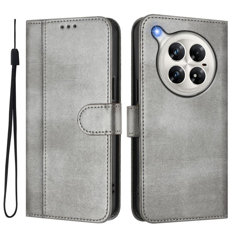 For Infinix Zero 40 4G / 5G Line Splicing Buckle Retro Leather Phone Case
