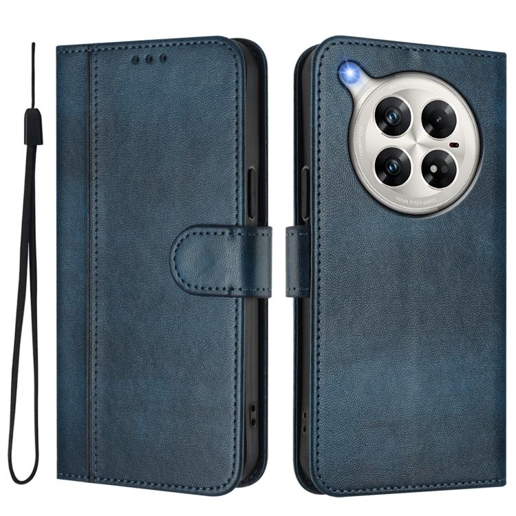 For Infinix Zero 40 4G / 5G Line Splicing Buckle Retro Leather Phone Case