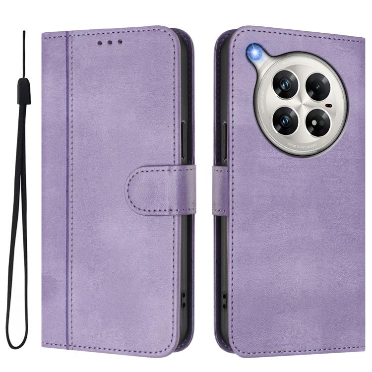 For Infinix Zero 40 4G / 5G Line Splicing Buckle Retro Leather Phone Case