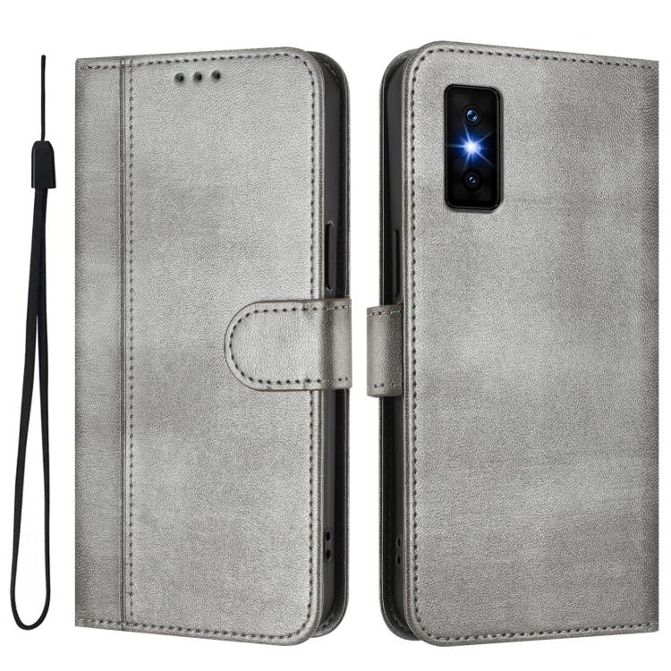 For Infinix GT 30 Pro Line Splicing Buckle Retro Leather Phone Case