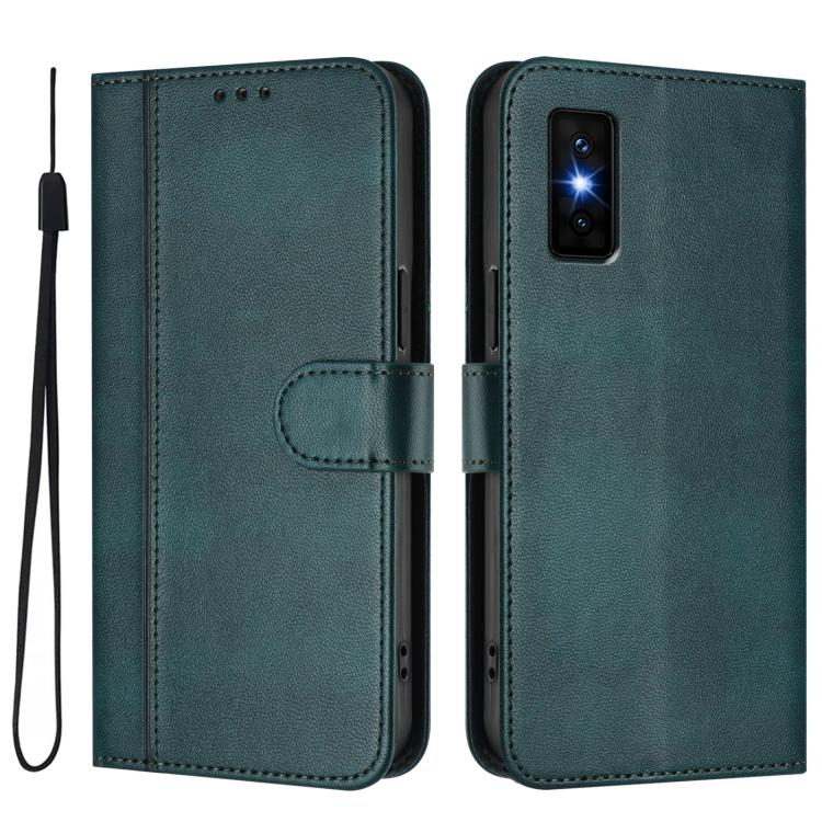 For Infinix GT 30 Pro Line Splicing Buckle Retro Leather Phone Case