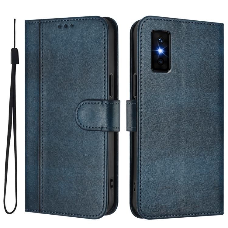 For Infinix GT 30 Pro Line Splicing Buckle Retro Leather Phone Case