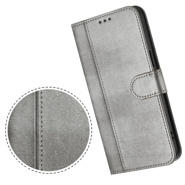 For Infinix Smart 10 Plus Line Splicing Buckle Retro Leather Phone Case
