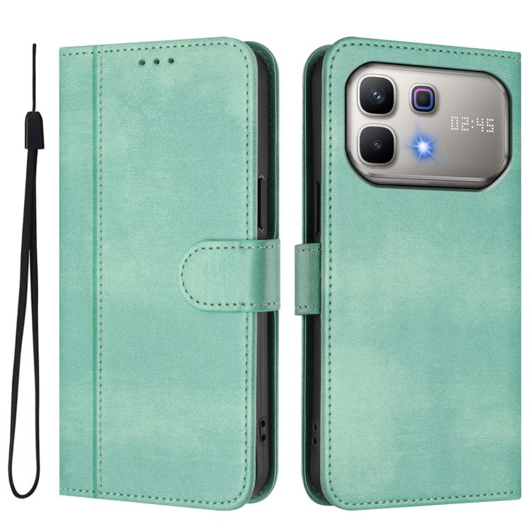 For Infinix Note 60 5G / Note 60 Pro 5G Line Splicing Buckle Retro Leather Phone Case