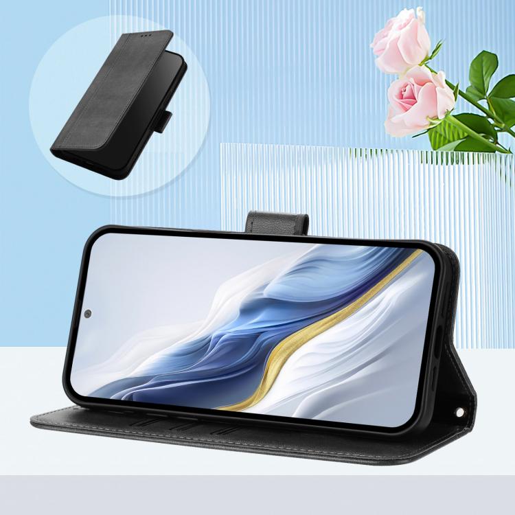 For Infinix Note 60 5G / Note 60 Pro 5G Line Splicing Buckle Retro Leather Phone Case