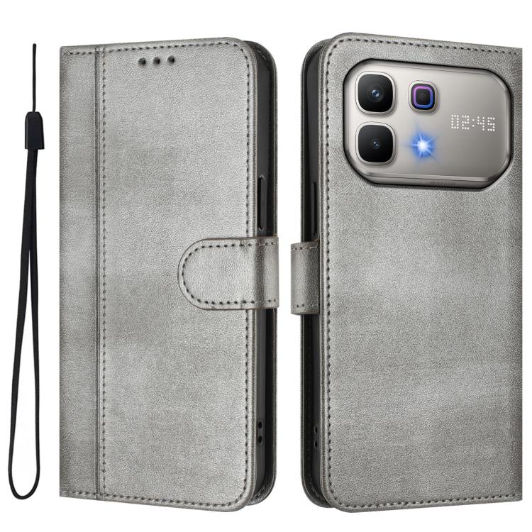 For Infinix Note 60 5G / Note 60 Pro 5G Line Splicing Buckle Retro Leather Phone Case