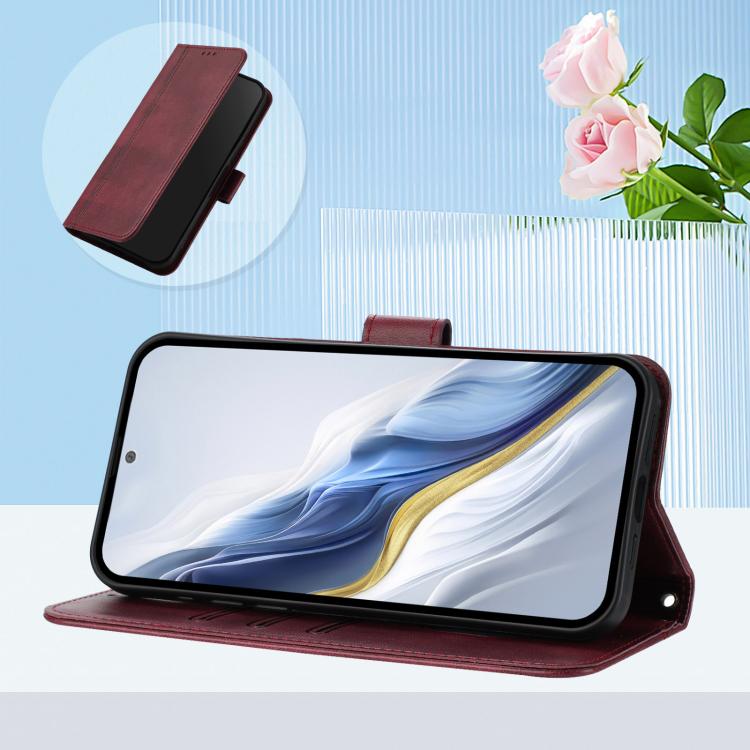 For Infinix Note 60 5G / Note 60 Pro 5G Line Splicing Buckle Retro Leather Phone Case