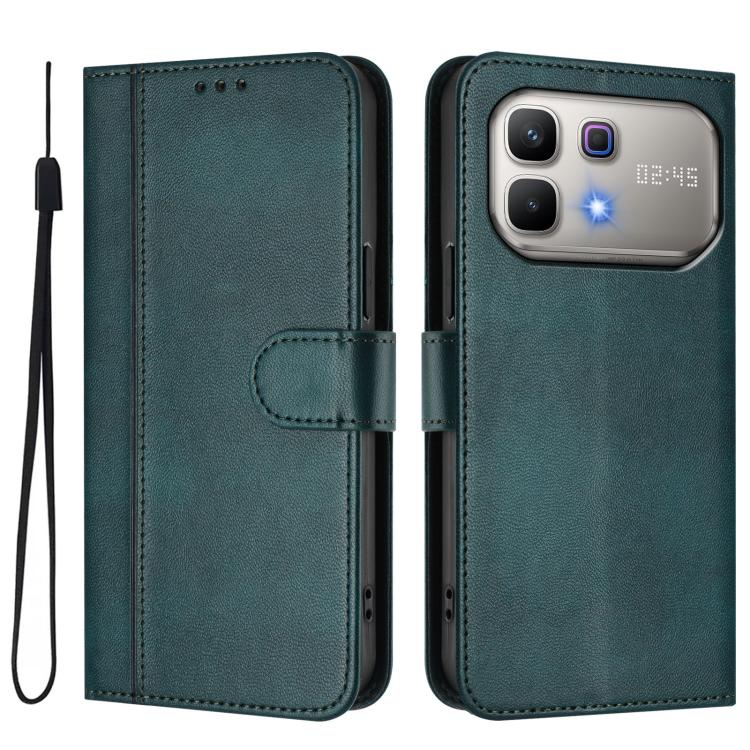 For Infinix Note 60 5G / Note 60 Pro 5G Line Splicing Buckle Retro Leather Phone Case