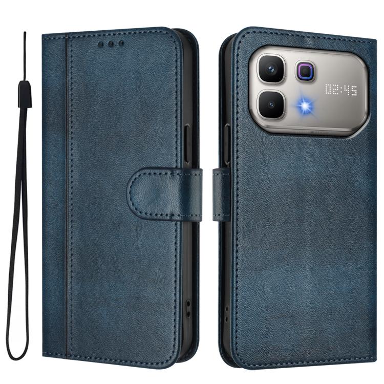 For Infinix Note 60 5G / Note 60 Pro 5G Line Splicing Buckle Retro Leather Phone Case