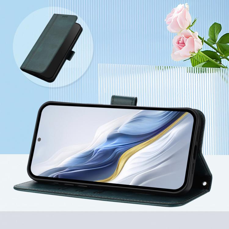 For Infinix Note Edge 5G Global Line Splicing Buckle Retro Leather Phone Case