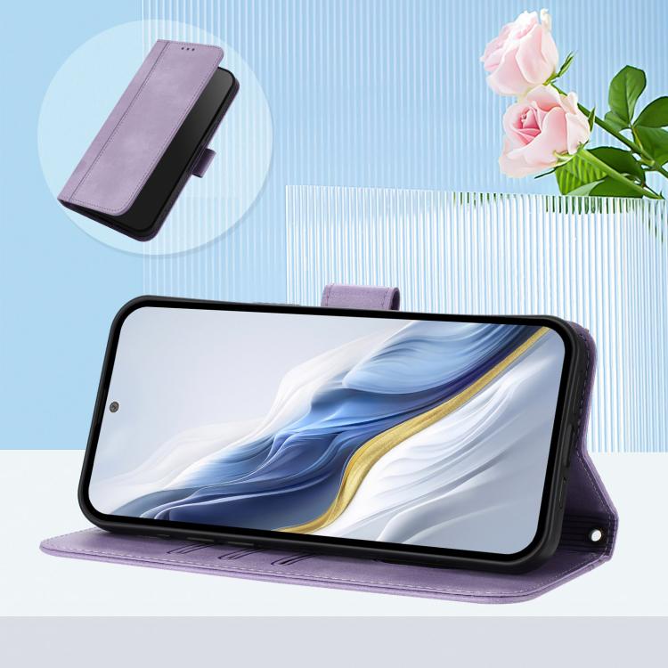 For Infinix Note Edge 5G Global Line Splicing Buckle Retro Leather Phone Case