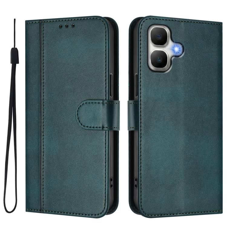 For Infinix Smart 20 4G / X6840 Line Splicing Buckle Retro Leather Phone Case