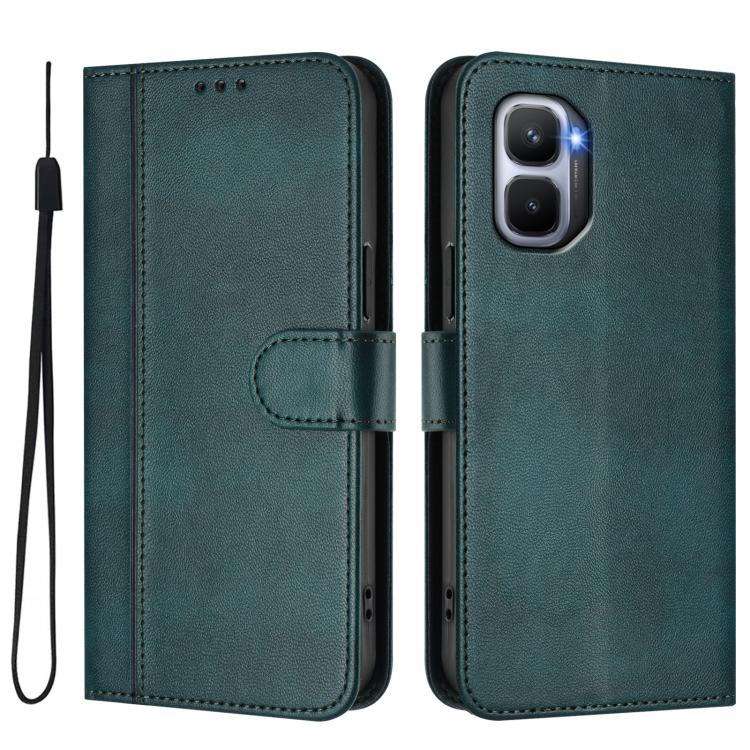 For Infinix GT 50 Pro 5G Line Splicing Buckle Retro Leather Phone Case