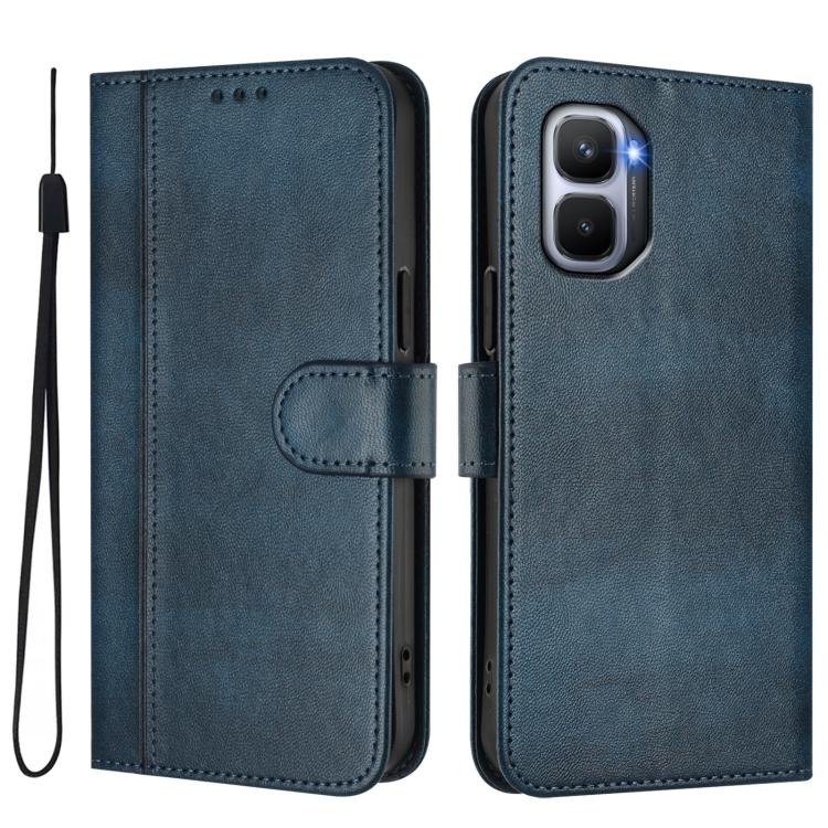 For Infinix GT 50 Pro 5G Line Splicing Buckle Retro Leather Phone Case