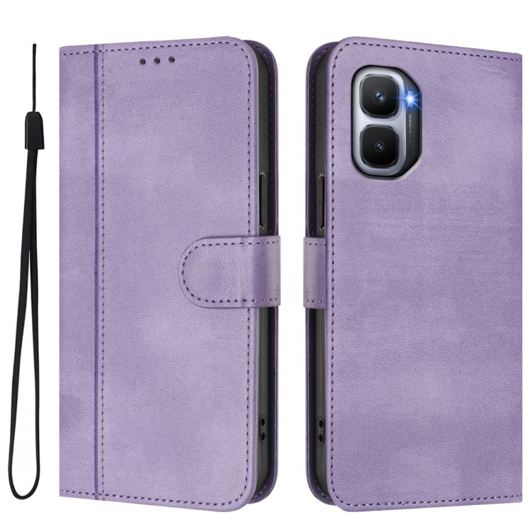 For Infinix GT 50 Pro 5G Line Splicing Buckle Retro Leather Phone Case