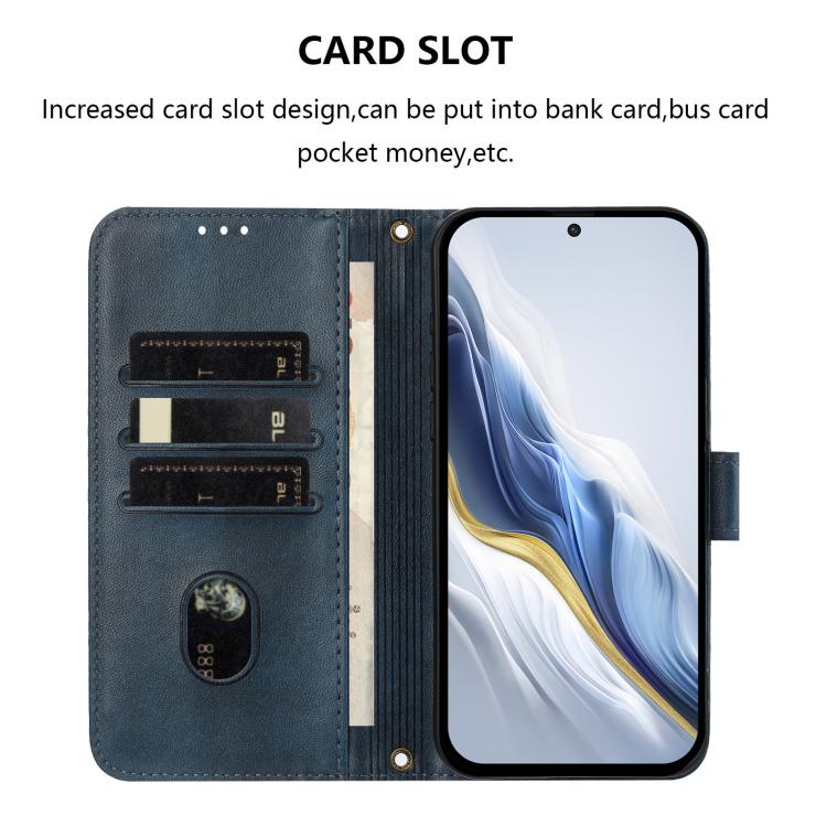 For Tecno Camon 40 4G Line Splicing Buckle Retro Leather Phone Case