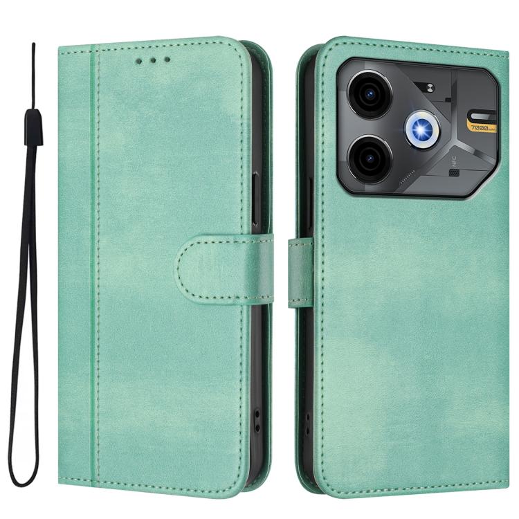 For Tecno Pova 6 Neo 5G / Spark 30 5G Line Splicing Buckle Retro Leather Phone Case