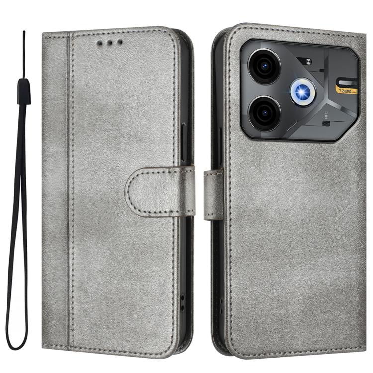 For Tecno Pova 6 Neo 5G / Spark 30 5G Line Splicing Buckle Retro Leather Phone Case