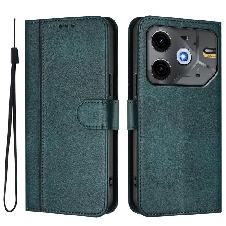 For Tecno Pova 6 Neo 5G / Spark 30 5G Line Splicing Buckle Retro Leather Phone Case
