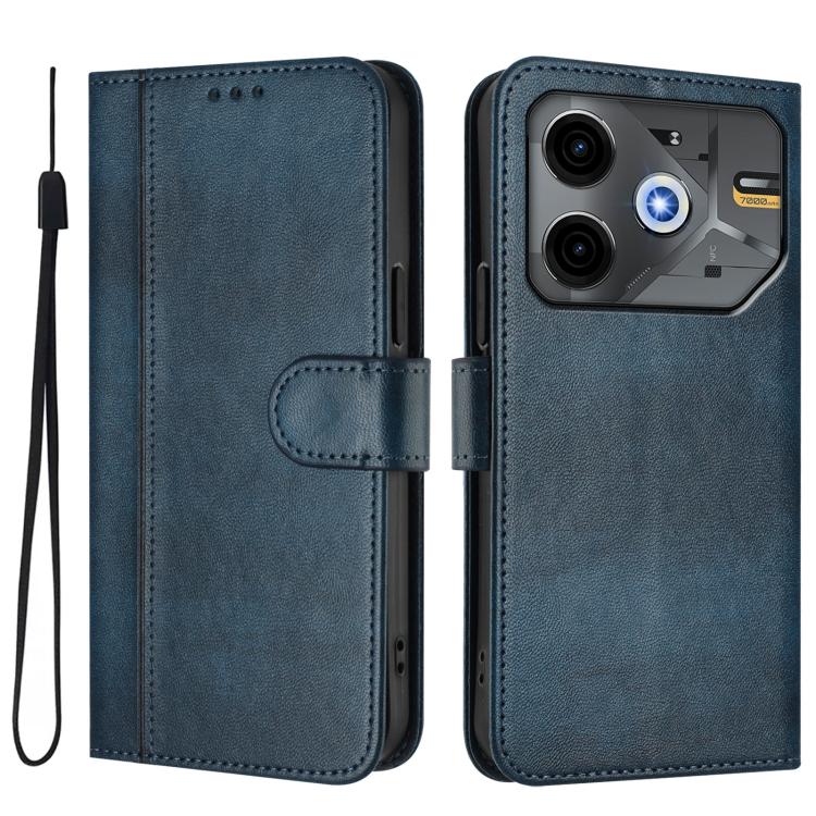 For Tecno Pova 6 Neo 5G / Spark 30 5G Line Splicing Buckle Retro Leather Phone Case