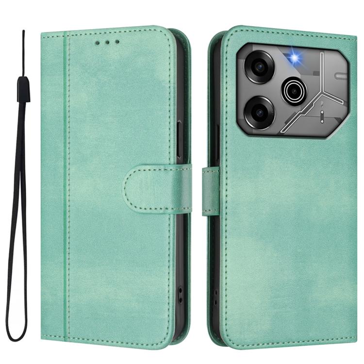 For Tecno Pova 6 5G / 6 Pro 5G Line Splicing Buckle Retro Leather Phone Case