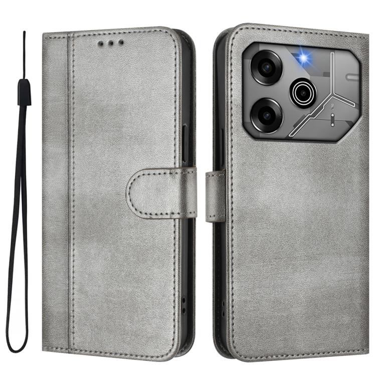 For Tecno Pova 6 5G / 6 Pro 5G Line Splicing Buckle Retro Leather Phone Case