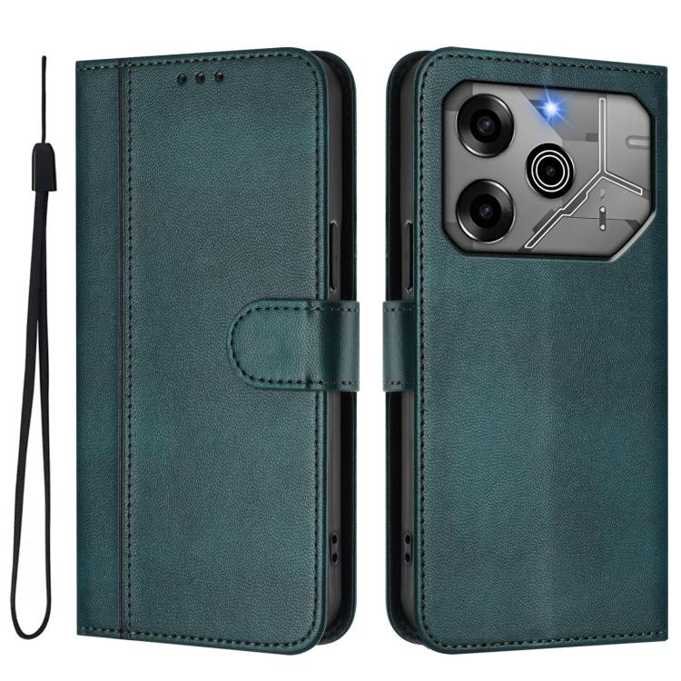 For Tecno Pova 6 5G / 6 Pro 5G Line Splicing Buckle Retro Leather Phone Case