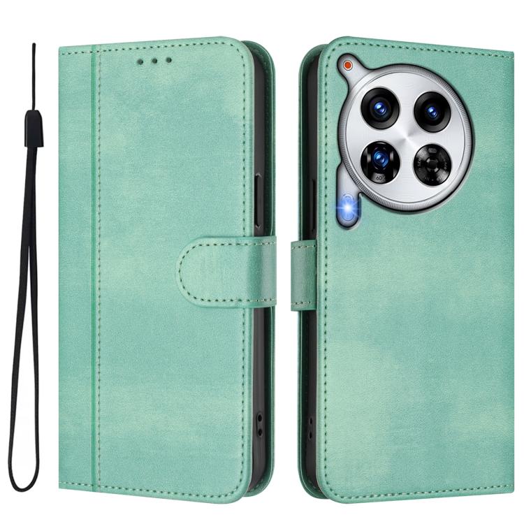 For Tecno Camon 30 Premier Line Splicing Buckle Retro Leather Phone Case