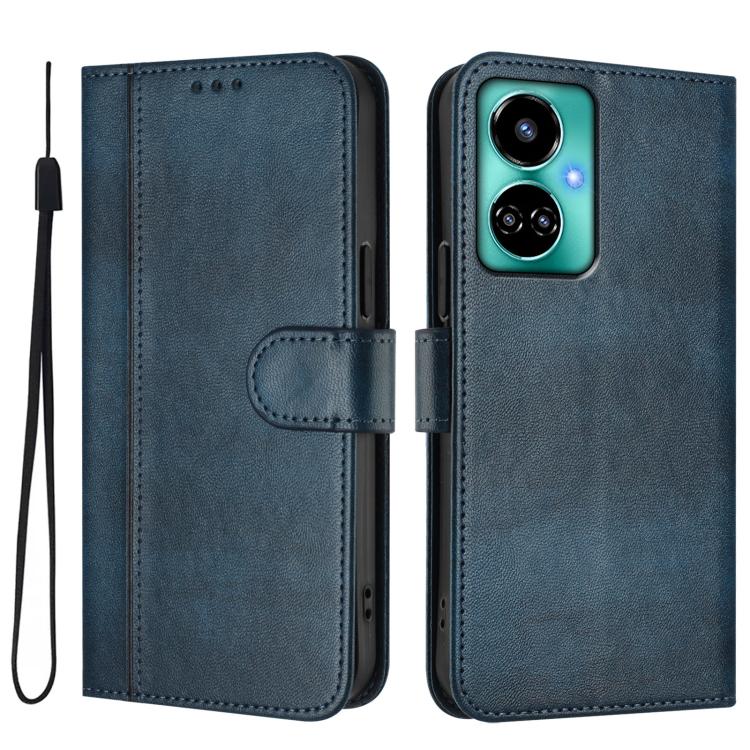 For Tecno Camon 19 / 19 Pro 5G Line Splicing Buckle Retro Leather Phone Case