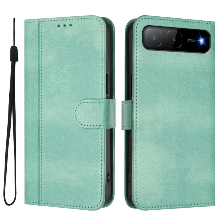 For Tecno Spark Go 5G 2025 / Infinix Hot 60i Line Splicing Buckle Retro Leather Phone Case