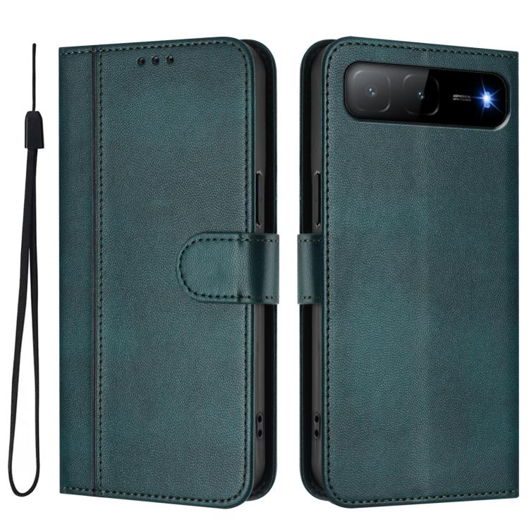 For Tecno Spark Go 5G 2025 / Infinix Hot 60i Line Splicing Buckle Retro Leather Phone Case