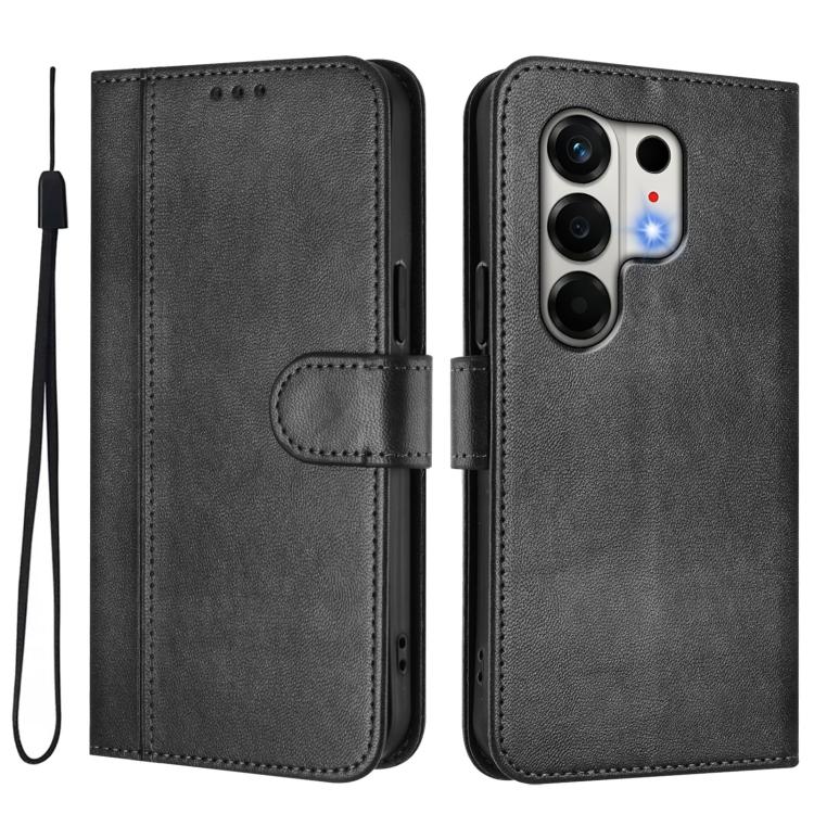 For Tecno Camon 50 4G Line Splicing Buckle Retro Leather Phone Case