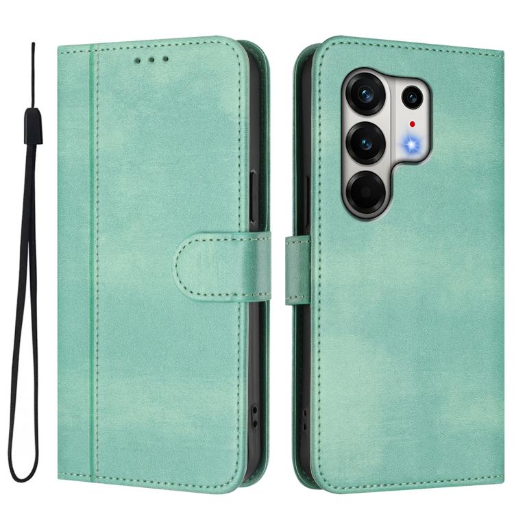 For Tecno Camon 50 Pro 4G Line Splicing Buckle Retro Leather Phone Case