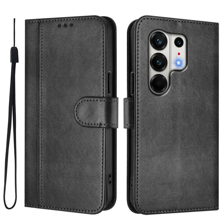 For Tecno Camon 50 Pro 4G Line Splicing Buckle Retro Leather Phone Case